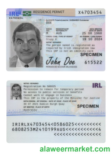 Ireland residence permit 2021-present